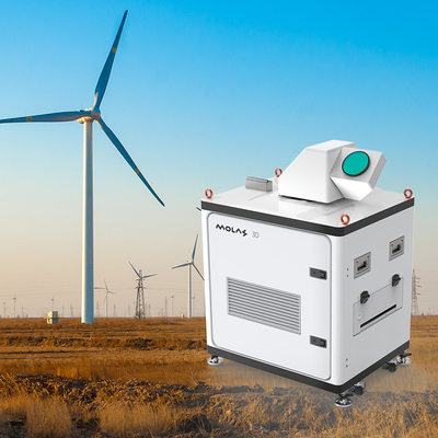 Langeafstands-Doppler windlidar met een nauwkeurige IP65-scan en 15 km detectiebereik.