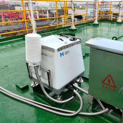 Nindrichtingsbereik 0-360° Offshore windlidar aangedreven door 100-230VAC oogveiligheidsklasse 1M EN 60825-1