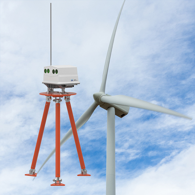Windturbine Lidar Gewicht Optisch Hoofd ≤23kg Bereik 50m-750m Meetlaag 10 voor de selectie van de locatie voor windenergie